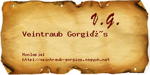 Veintraub Gorgiás névjegykártya
